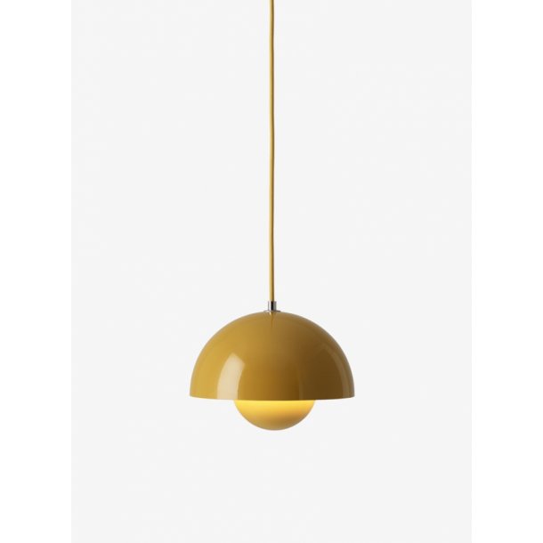 Flowerpot Pendel Vp1 I Mustard Verner Panton Lampe Møbelhuset 2 - Verner Panton Flowerpot Bordlampe Gul Flowerpot Pendel Vp1 I Mustard Verner Panton Lampe Møbelhuset 2 - Verner Panton Flowerpot Bordlampe Gul