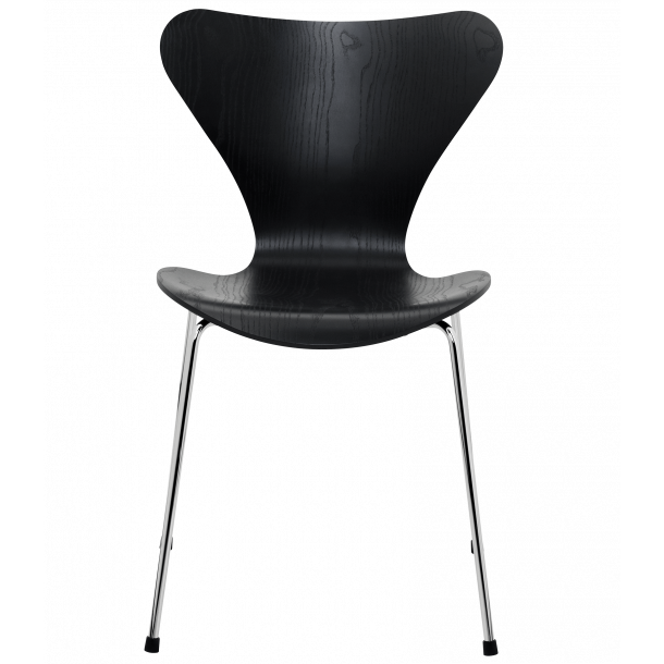 Serie 7 spisestol i sort designet af arne jacobsen fritz hansen Spisestol ask