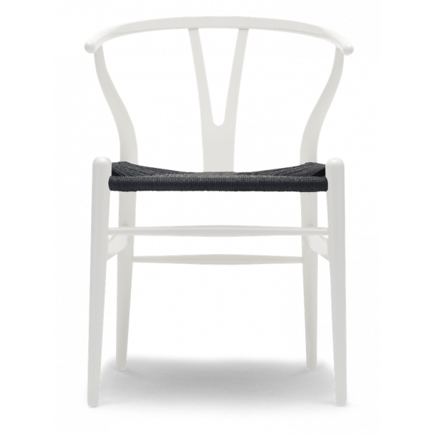 CH24 Y stol | Bøg, Natural white, Sort flet CH24 Y stol | Bøg, Natural white, Sort flet
